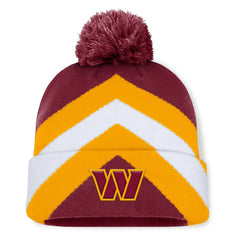 Washington Commanders Women's Cornerback Cuffed Knit Hat with Pom - Burgundy - Fanatics