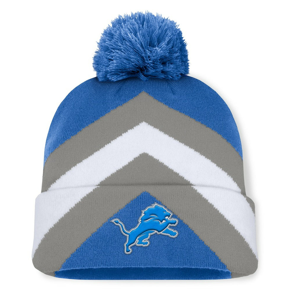 Detroit Lions Women's Cornerback Cuffed Knit Hat with Pom - Blue - Fanatics