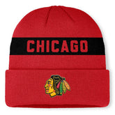 Chicago Blackhawks Fanatics Centennial Cuffed Knit Hat - Red | Fanatics Lifestyle