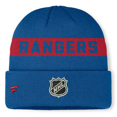 New York Rangers Fanatics Centennial Authentic Pro Cuffed Knit Hat - Blue | Fanatics discount