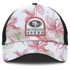 San Francisco 49ers Tropical Adjustable Trucker Hat - White/Black - Fanatics