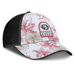 San Francisco 49ers Tropical Adjustable Trucker Hat - White/Black - Fanatics