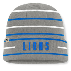 Detroit Lions Throwback Yard Lines Cuffed Knit Hat - Gray - Fanatics