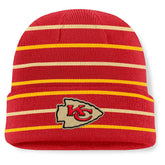 Kansas City Chiefs Throwback Yard Lines Cuffed Knit Hat - Red - Fanatics