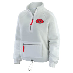 Washington Capitals WEAR by Erin Andrews Women's Polar Fleece Quarter-Zip Jacket - Gray | NHL on sale