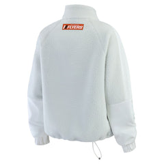 Philadelphia Flyers WEAR by Erin Andrews Women's Polar Fleece Quarter-Zip Jacket - Gray | NHL sale