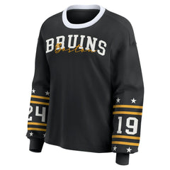 Boston Bruins WEAR by Erin Andrews Women's Long-Sleeve Sport T-Shirt - Black | NHL discount