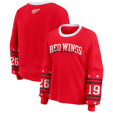 Detroit Red Wings WEAR by Erin Andrews Women's Long-Sleeve Sport T-Shirt - Red | NHL Lifestyle