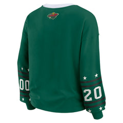 Minnesota Wild WEAR by Erin Andrews Women's Long-Sleeve Sport T-Shirt - Green | NHL sale