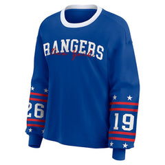 New York Rangers WEAR by Erin Andrews Women's Long-Sleeve Sport T-Shirt - Blue | NHL discount