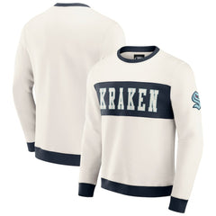 Seattle Kraken Darius Rucker Collection by Fanatics Colorblock Pullover Sweatshirt - Cream | Fanatics sale