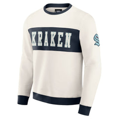 Seattle Kraken Darius Rucker Collection by Fanatics Colorblock Pullover Sweatshirt - Cream | Fanatics sale