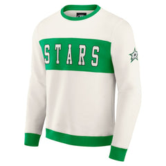 Dallas Stars Darius Rucker Collection by Fanatics Colorblock Pullover Sweatshirt - Cream | Fanatics online