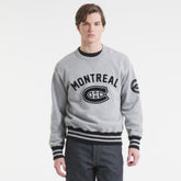 Montreal Canadiens Todd Snyder by Fanatics Relaxed Canadian Fleece Crew - Athletic Heather Gray | Fanatics online