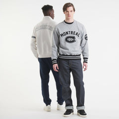 Montreal Canadiens Todd Snyder by Fanatics Relaxed Canadian Fleece Crew - Athletic Heather Gray | Fanatics online