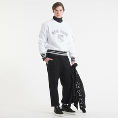 New York Rangers Todd Snyder by Fanatics Relaxed Canadian Fleece Crew - White | Fanatics near me