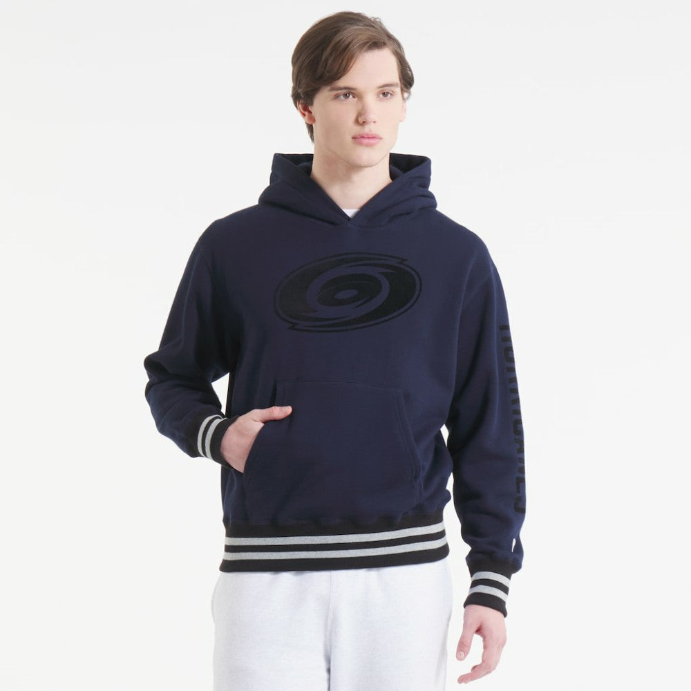 Carolina Hurricanes Todd Snyder by Fanatics Relaxed Canadian Fleece Hoodie - Navy | Fanatics on sale