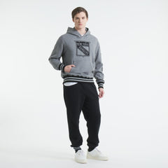 New York Rangers Todd Snyder by Fanatics Relaxed Canadian Fleece Hoodie - Dark Heather Gray | Fanatics Clearance