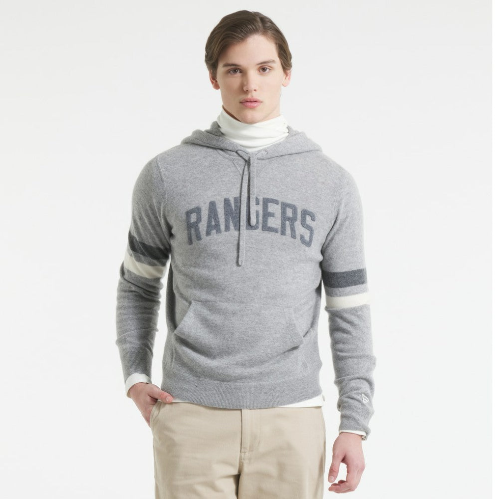 New York Rangers Todd Snyder by Fanatics Cashmere Hooded Sweater - Athletic Heather Gray | Fanatics sale