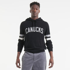 Vancouver Canucks Todd Snyder by Fanatics Cashmere Hooded Sweater - Black | Fanatics discount