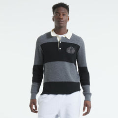 Chicago Blackhawks Todd Snyder by Fanatics Cashmere Rugby Sweater - Dark Heather Gray | Fanatics online