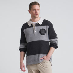 Los Angeles Kings Todd Snyder by Fanatics Cashmere Rugby Sweater - Athletic Heather Gray | Fanatics online