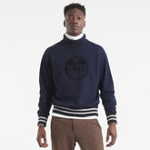 Edmonton Oilers Todd Snyder by Fanatics Relaxed Canadian Fleece Turtleneck - Navy | Fanatics near me