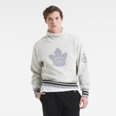 Toronto Maple Leafs Todd Snyder by Fanatics Relaxed Canadian Fleece Turtleneck - Heather Gray | Fanatics Lifestyle
