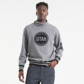 Utah Mammoth Todd Snyder by Fanatics Relaxed Canadian Fleece Turtleneck - Dark Heather Gray | Fanatics online