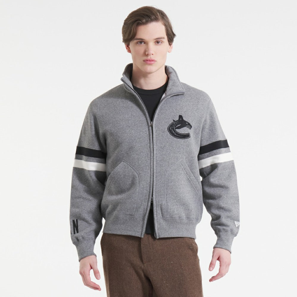 Vancouver Canucks Todd Snyder by Fanatics Full-Zip Fleece - Dark Heather Gray | Fanatics discount