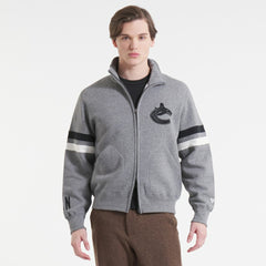Vancouver Canucks Todd Snyder by Fanatics Full-Zip Fleece - Dark Heather Gray | Fanatics discount