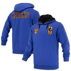 New York Knicks FISLL Unisex Logoman Shadow Collection Pullover Hoodie Blue