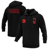 Philadelphia 76ers FISLL Unisex Logoman Shadow Collection Pullover Hoodie Black