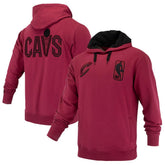 Cleveland Cavaliers FISLL Unisex Logoman Shadow Collection Pullover Hoodie Wine