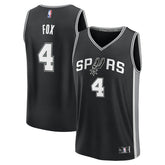 Fanatics De'Aaron Fox San Antonio Spurs Youth Fast Break Replica Player Jersey Icon Edition Black