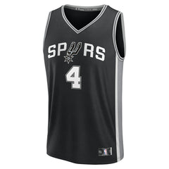 Fanatics De'Aaron Fox San Antonio Spurs Youth Fast Break Replica Player Jersey Icon Edition Black