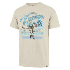 Seattle Kraken '47 Hockey Player Golden Age Scrum T-Shirt - Natural | 47 brand discount