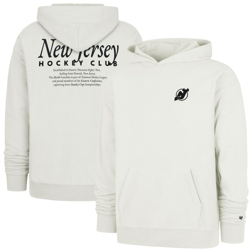 New Jersey Devils '47 Foundation Pullover Hoodie - Natural | 47 brand on sale