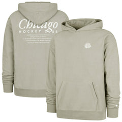 Chicago Blackhawks '47 Foundation Pullover Hoodie - Gray | 47 brand on sale