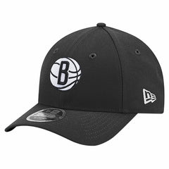 New Era Brooklyn Nets 9FORTY Stock M-Crown Adjustable Hat Black