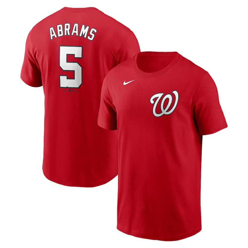 CJ Abrams Washington Nationals Nike Fuse Name & Number T-Shirt Sale
