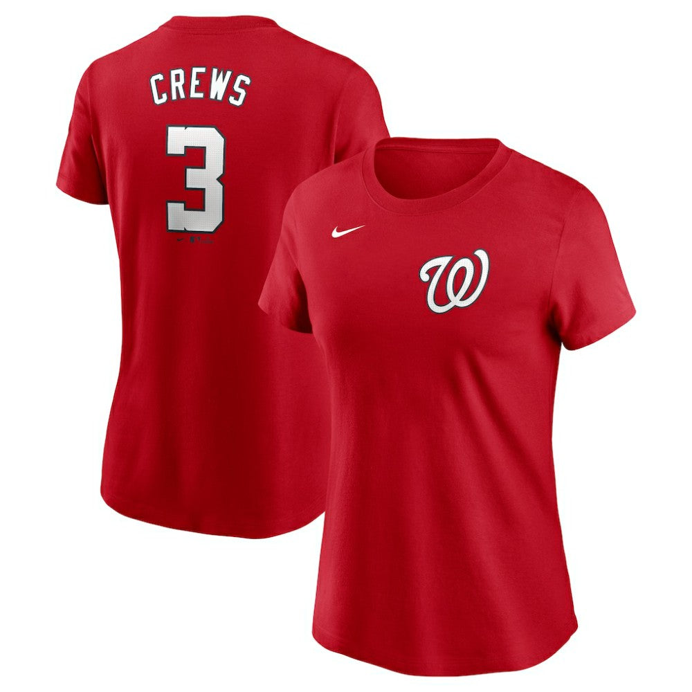 Dylan Crews Washington Nationals Nike Women's Cooperstown Collection Fuse Name & Number T-Shirt Outlet