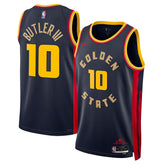 Nike Jimmy Butler Golden State Warriors Unisex Swingman Jersey City Editi- Navy