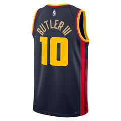Nike Jimmy Butler Golden State Warriors Unisex Swingman Jersey City Editi- Navy