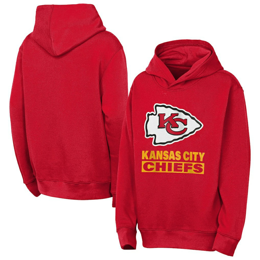 Kansas City Chiefs Outerstuff Youth Back to Basics Hoodie - Red - NFL