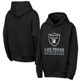 Las Vegas Raiders Outerstuff Youth Back to Basics Hoodie - Black - NFL