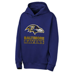 Baltimore Ravens Outerstuff Youth Back to Basics Hoodie - Purple - NFL