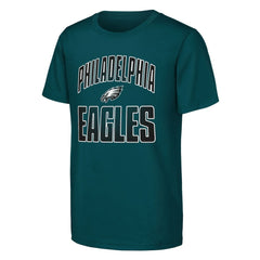 Philadelphia Eagles Outerstuff Youth Never Quit 2-Pack T-Shirt Set - Midnight Green - NFL