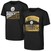 Pittsburgh Steelers Outerstuff Youth Never Quit 2-Pack T-Shirt Set - Black - NFL