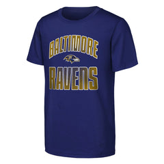 Baltimore Ravens Outerstuff Youth Never Quit 2-Pack T-Shirt Set - Purple - NFL